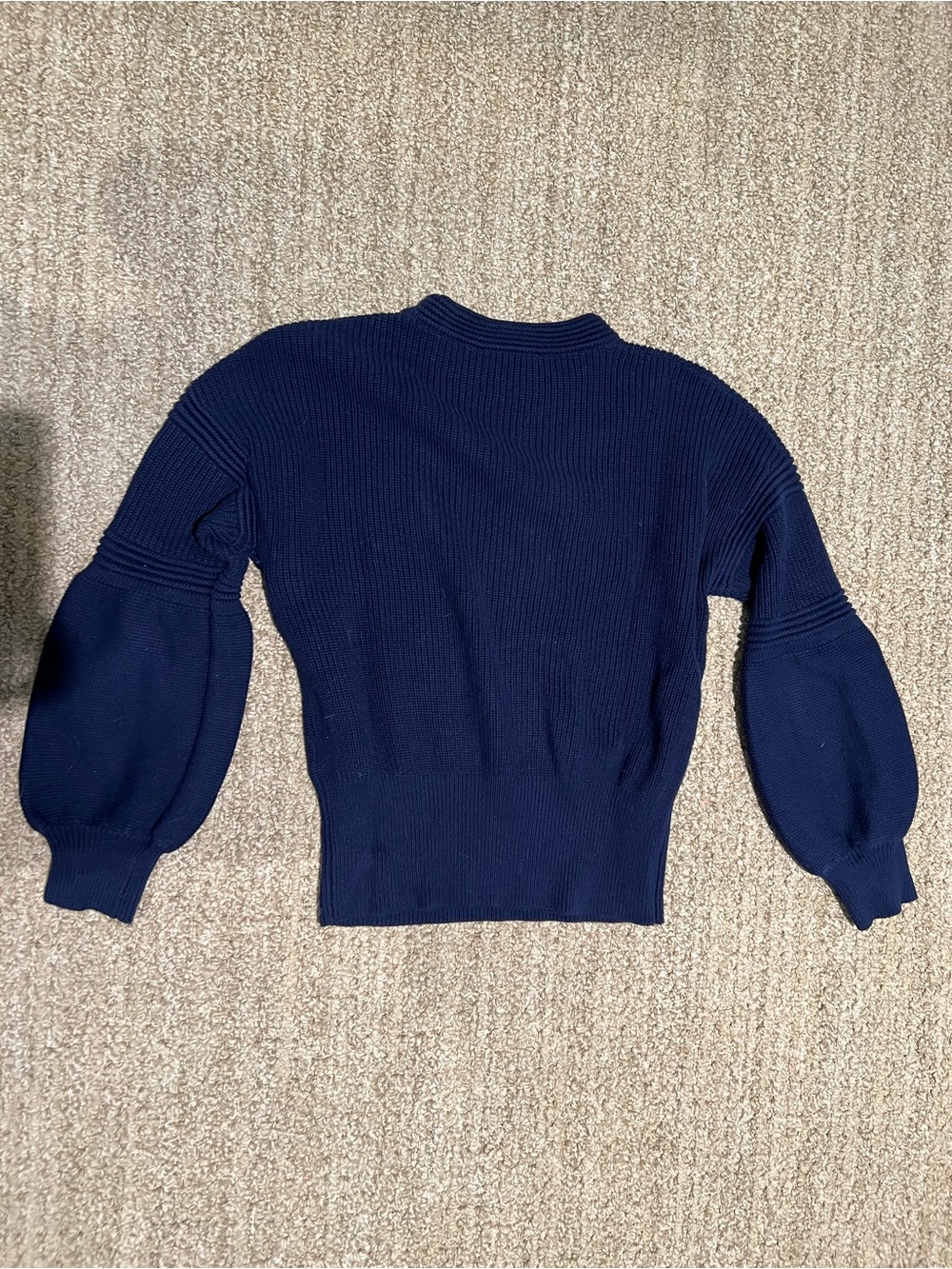 The Fifth Label Navy Ribbed Crew Sweater - Picture 4 of 4